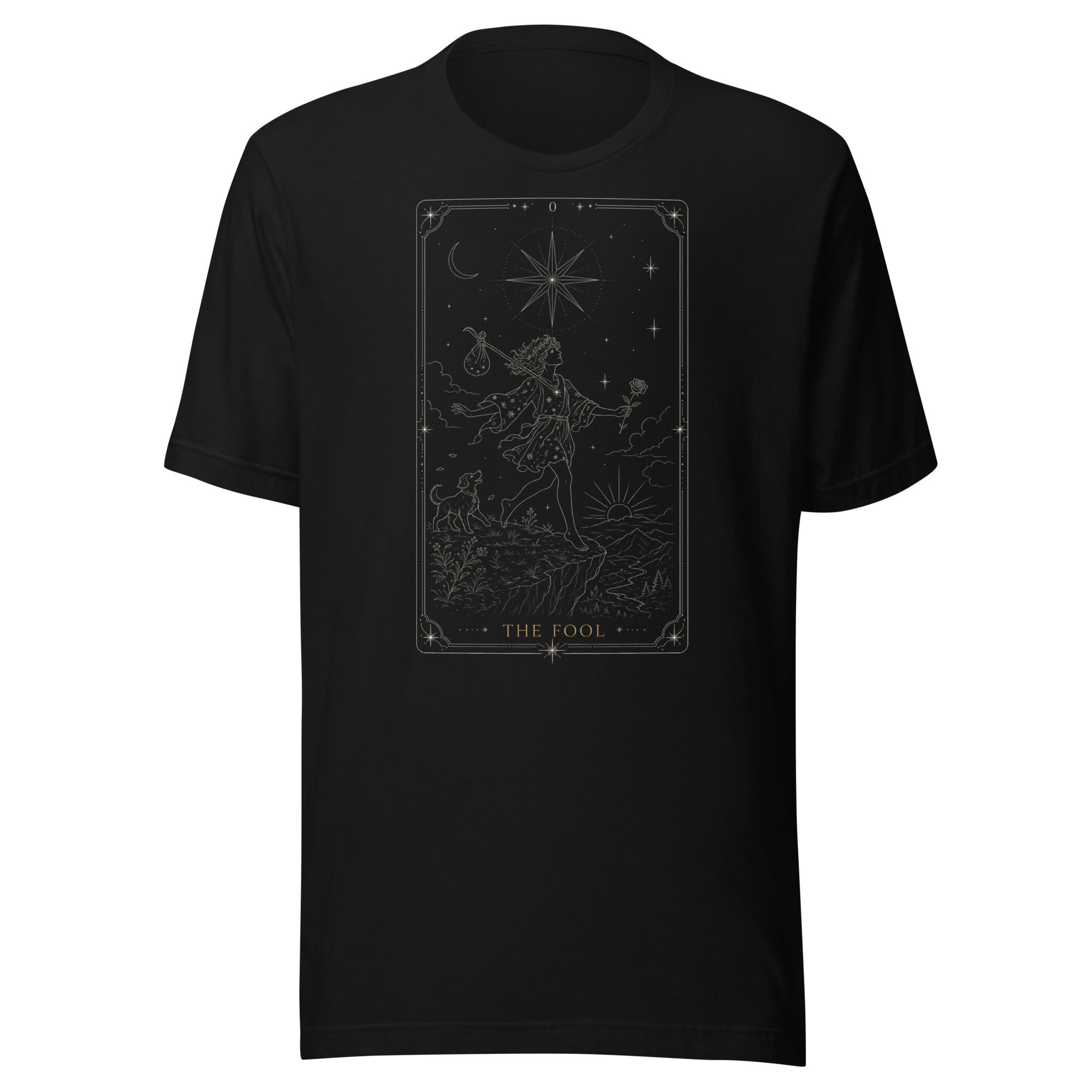 The Fool Tarot Tee - Black