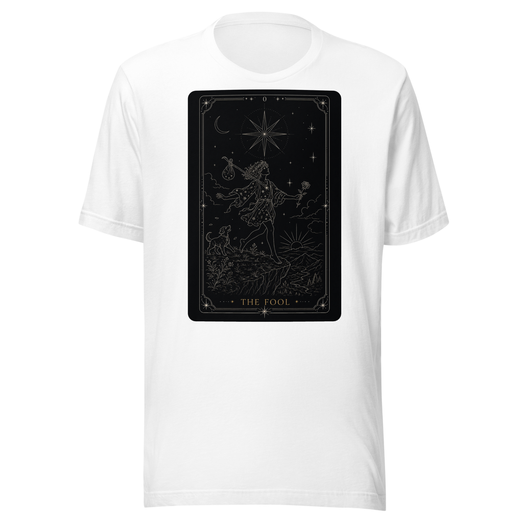 The Fool Tarot Tee - White