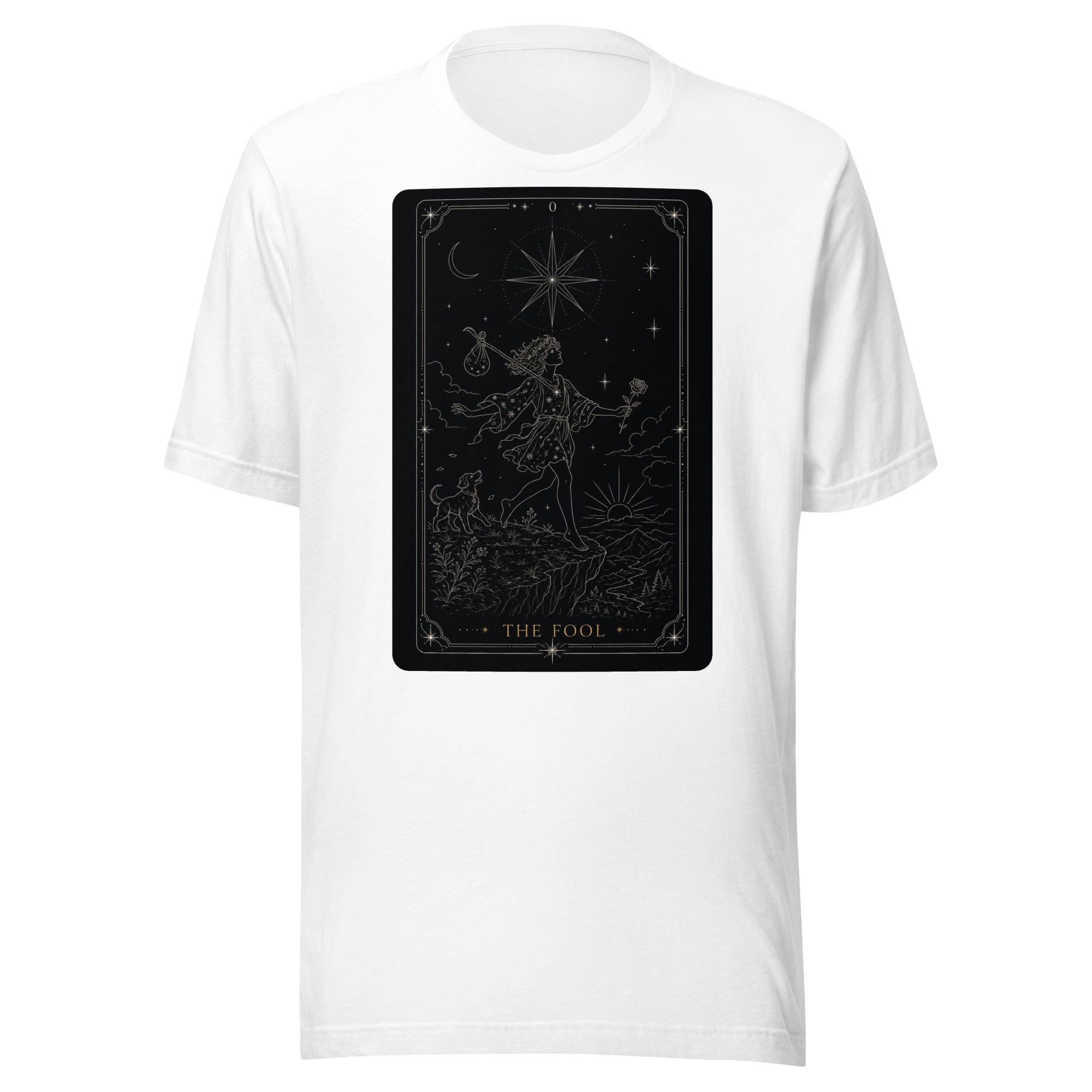 The Fool Tarot Tee - White