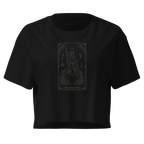 The Magician Tarot Crop Top - Black