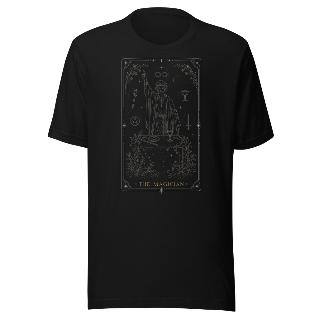 The Magician Tarot Tee - Black