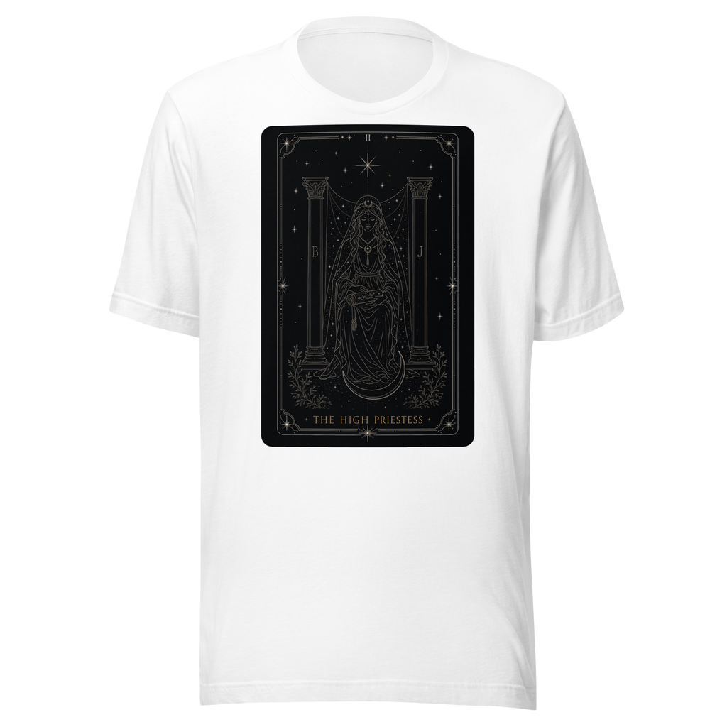 The High Priestess Tarot Tee - White