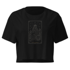 The Empress Tarot Crop Top - Black