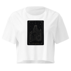 The Empress Tarot Crop Top - White