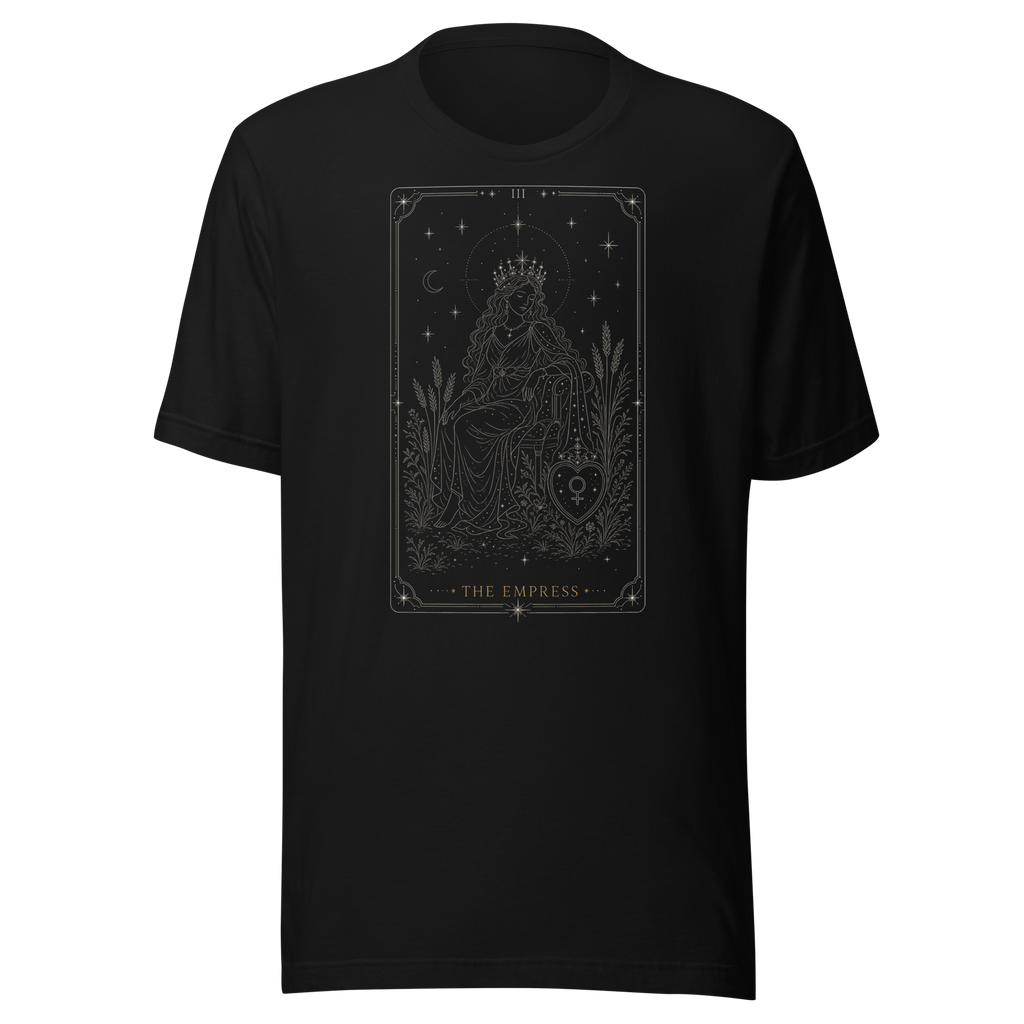 The Empress Tarot Tee - Black
