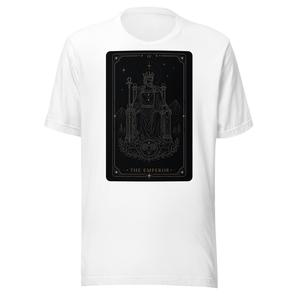 The Emperor Tarot Tee - White