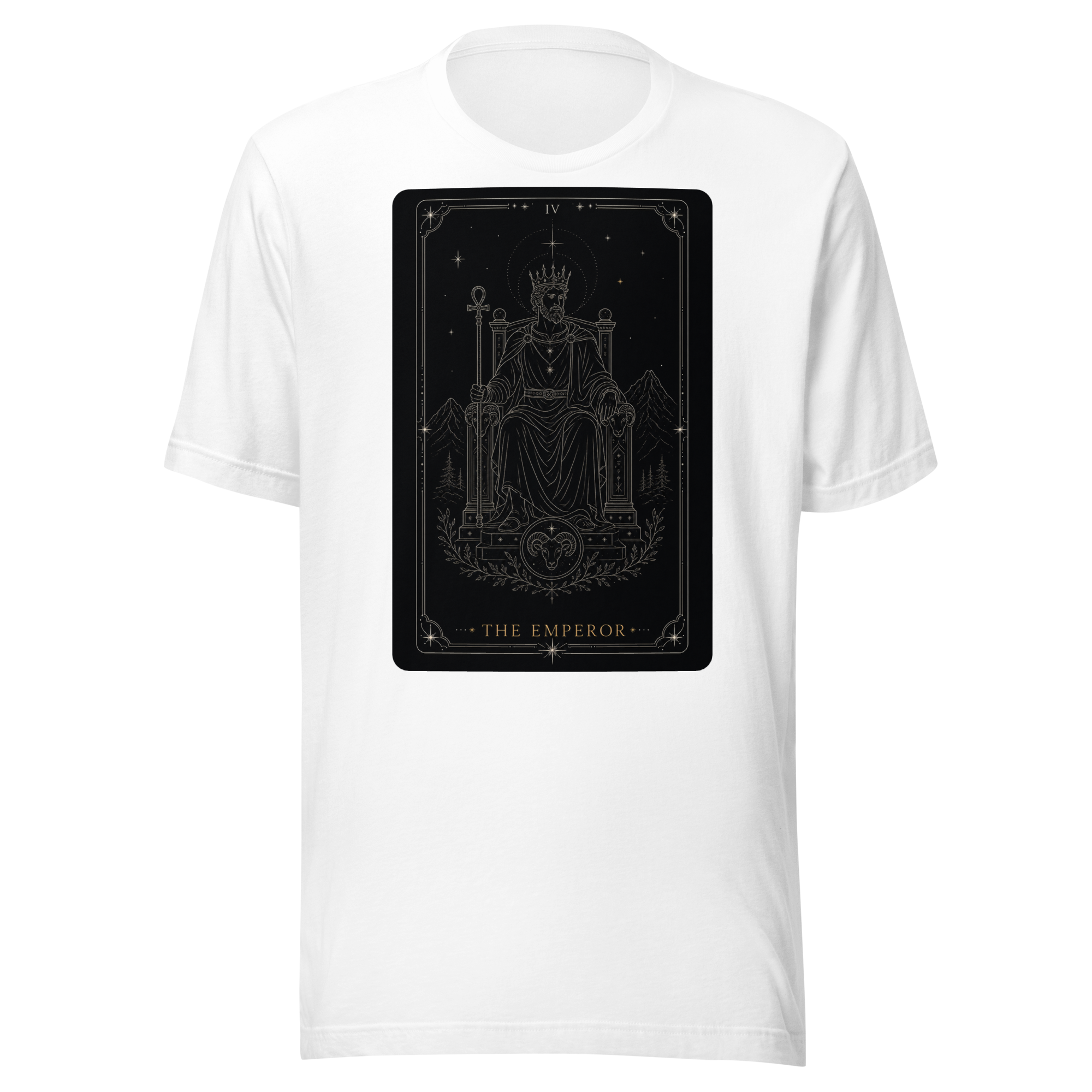 The Emperor Tarot Tee - White
