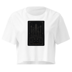 The Hierophant Tarot Crop Top - White