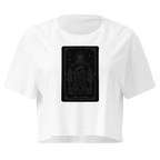 The Lovers Tarot Crop Top - White