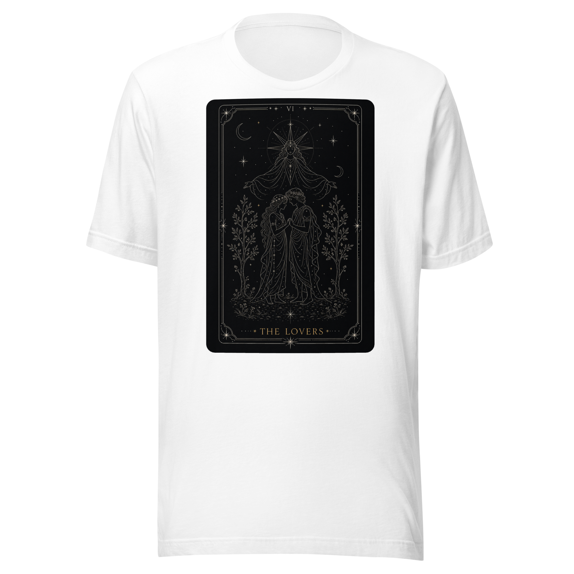 The Lovers Tarot Tee - White