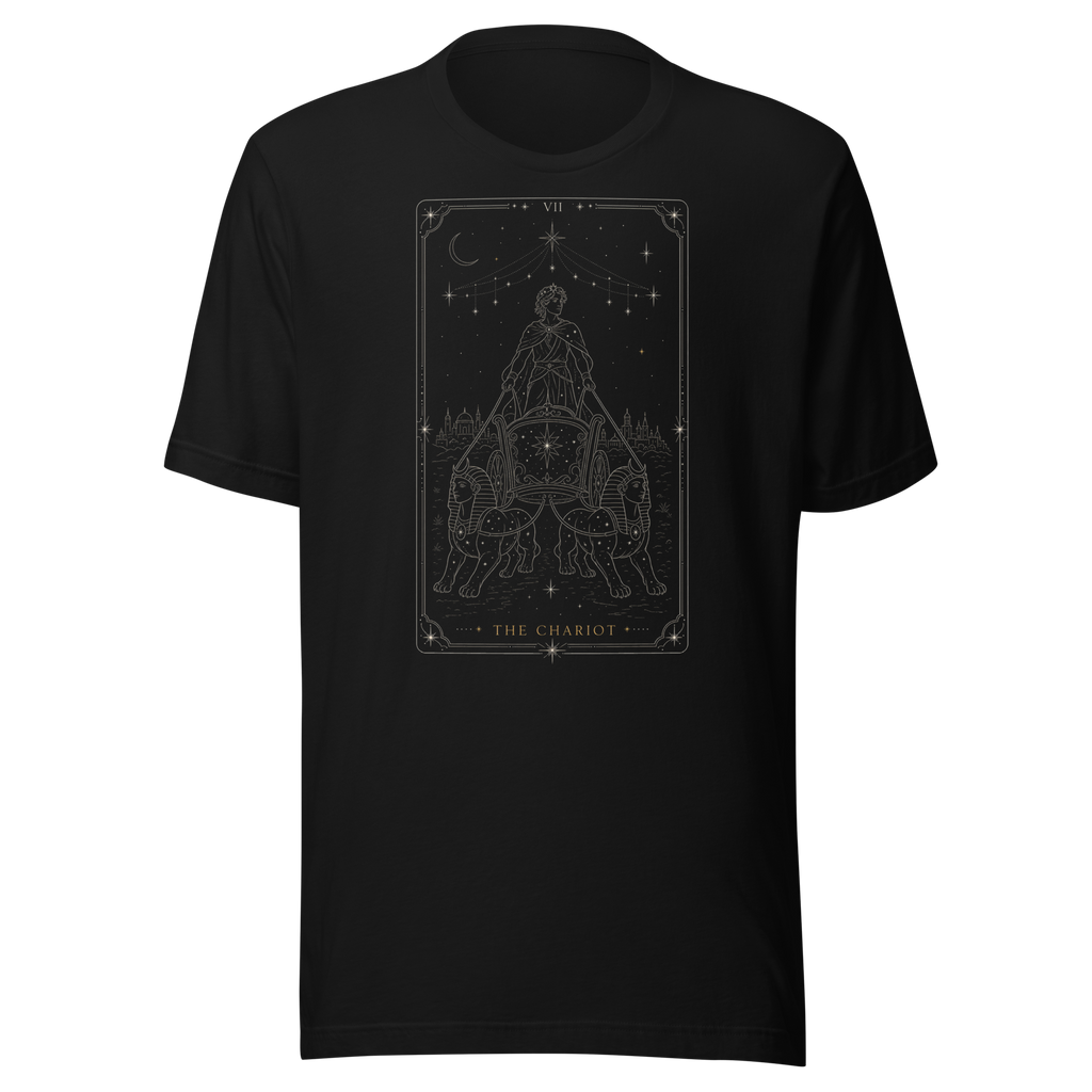 The Chariot Tarot Tee - Black