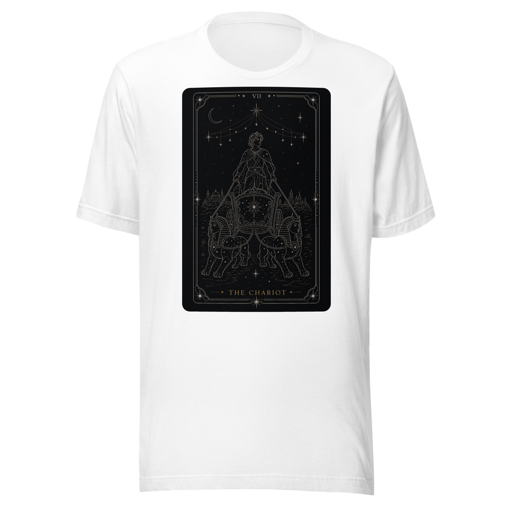 The Chariot Tarot Tee - White