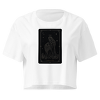 Strength Tarot Crop Top - White