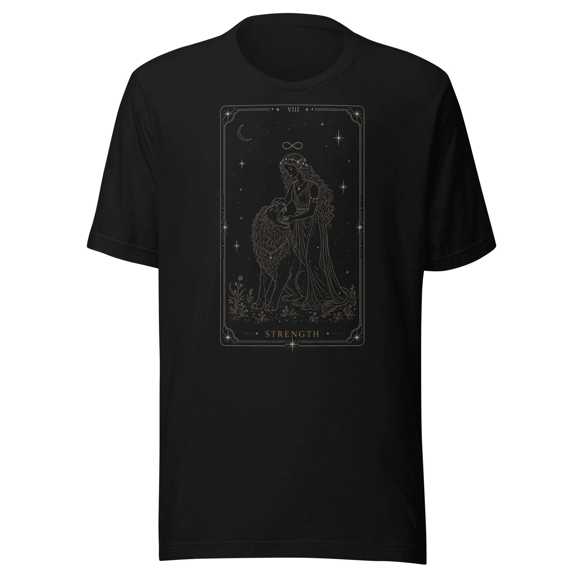 Strength Tarot Tee - Black