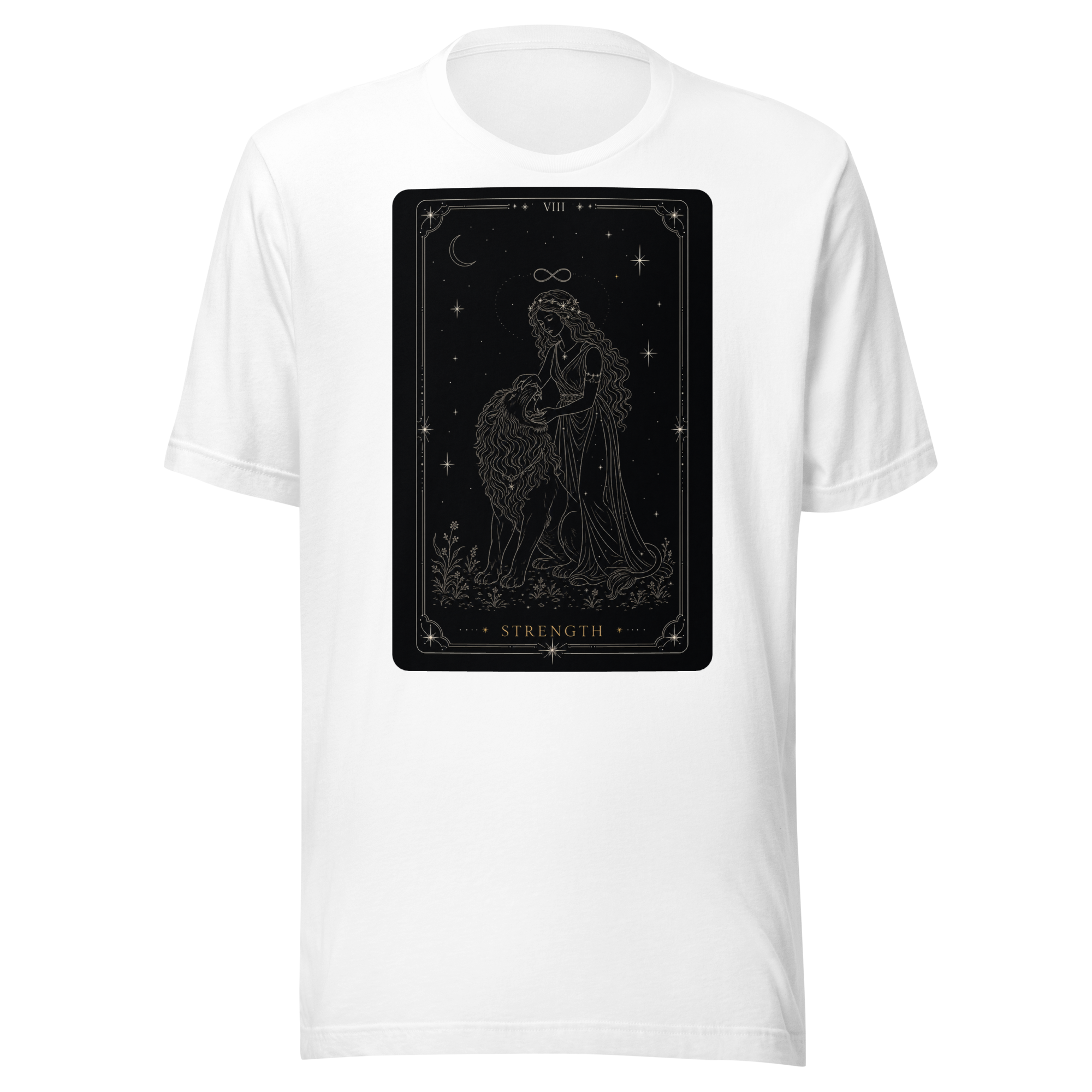 Strength Tarot Tee - White