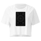 Wheel of Fortune Tarot Crop Top - White