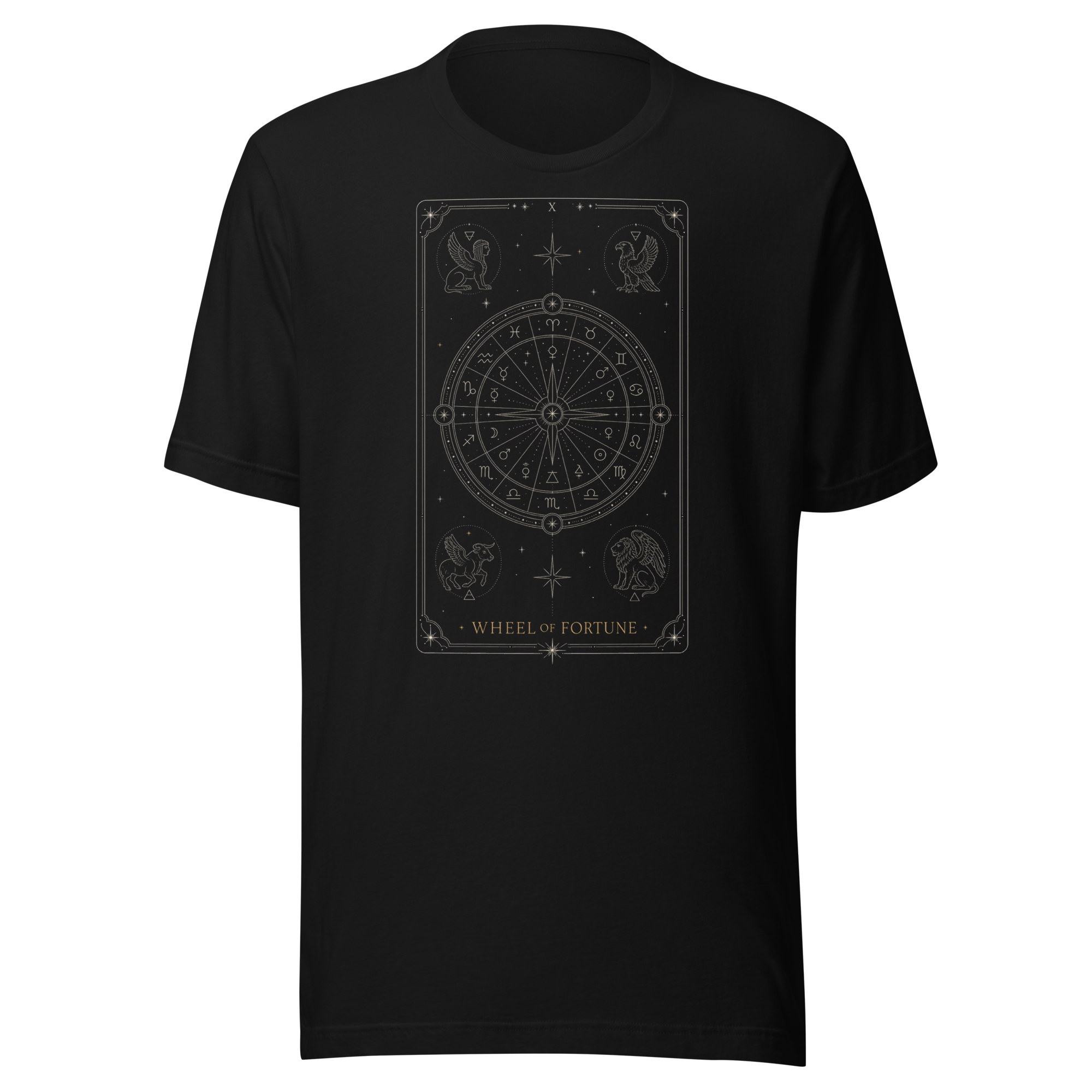 Wheel of Fortune Tarot Tee - Black