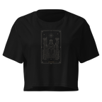 Justice Tarot Crop Top - Black