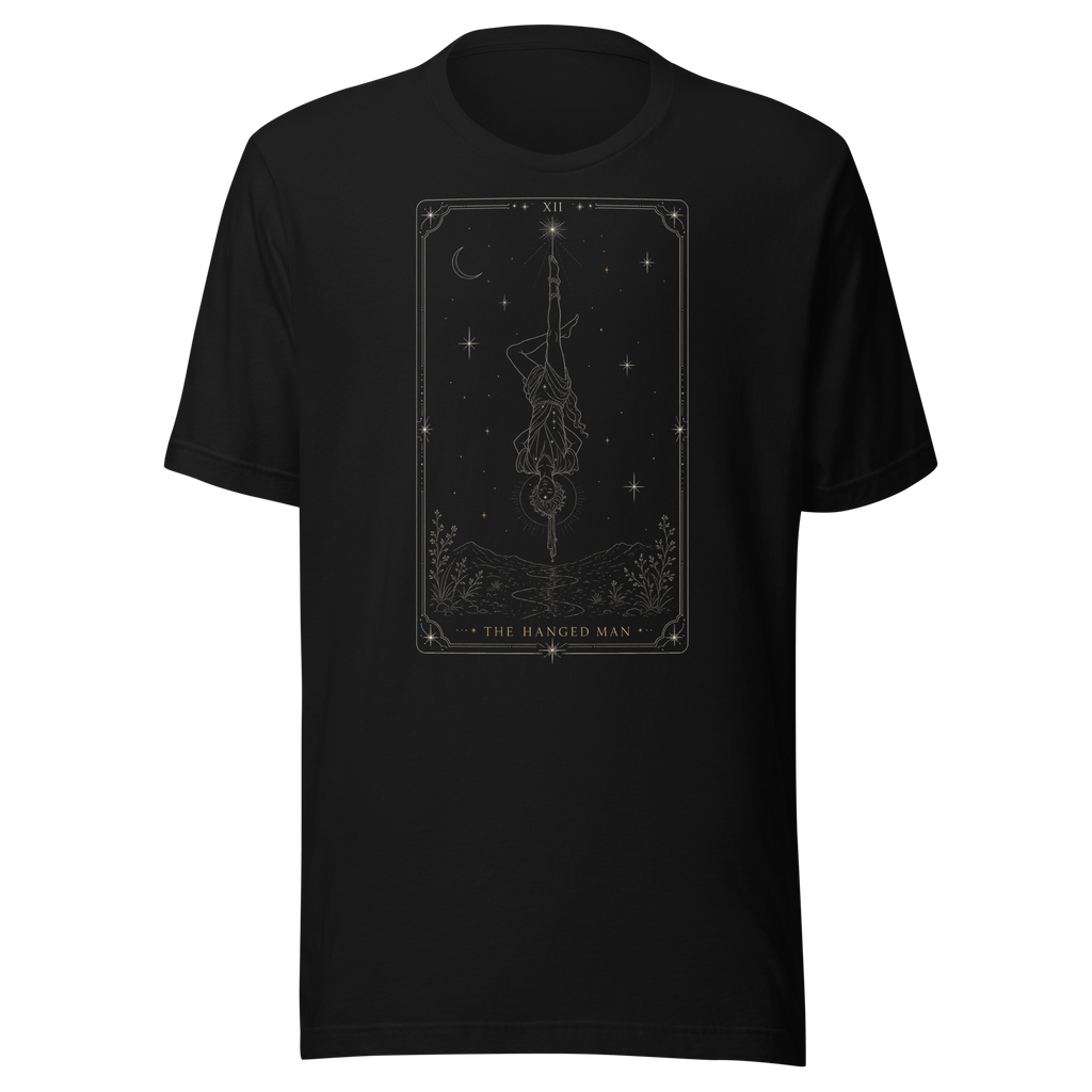 The Hanged Man Tarot Tee - Black