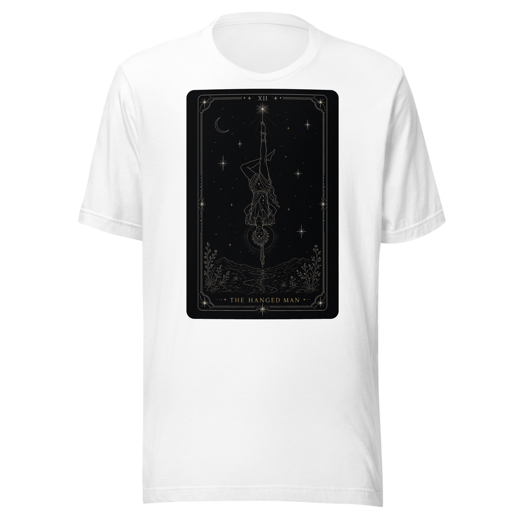 The Hanged Man Tarot Tee - White