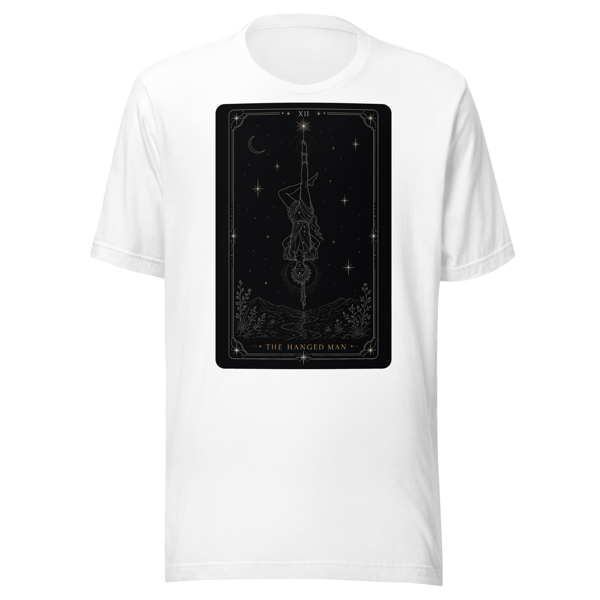 The Hanged Man Tarot Tee - White