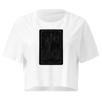 Death Tarot Crop Top - White