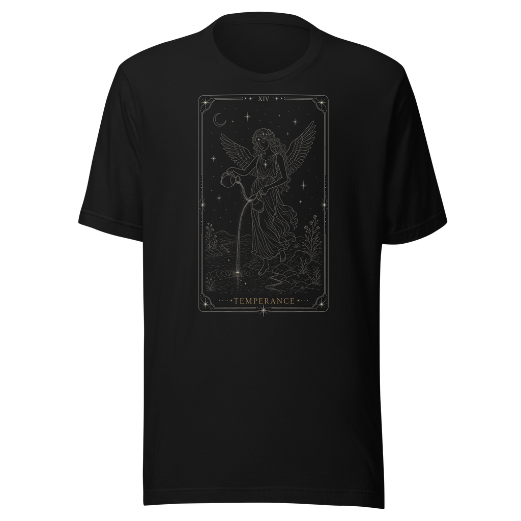 Temperance Tarot Tee - Black