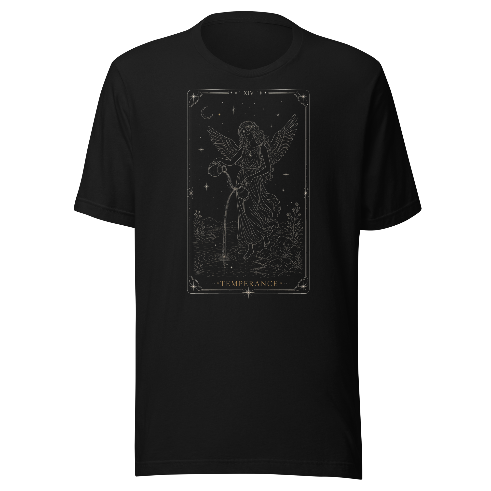 Temperance Tarot Tee - Black