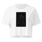 The Devil Tarot Crop Top - White