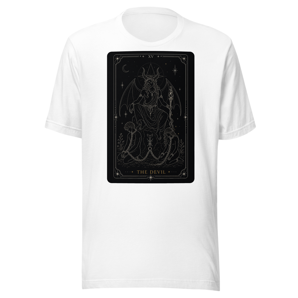 The Devil Tarot Tee - White