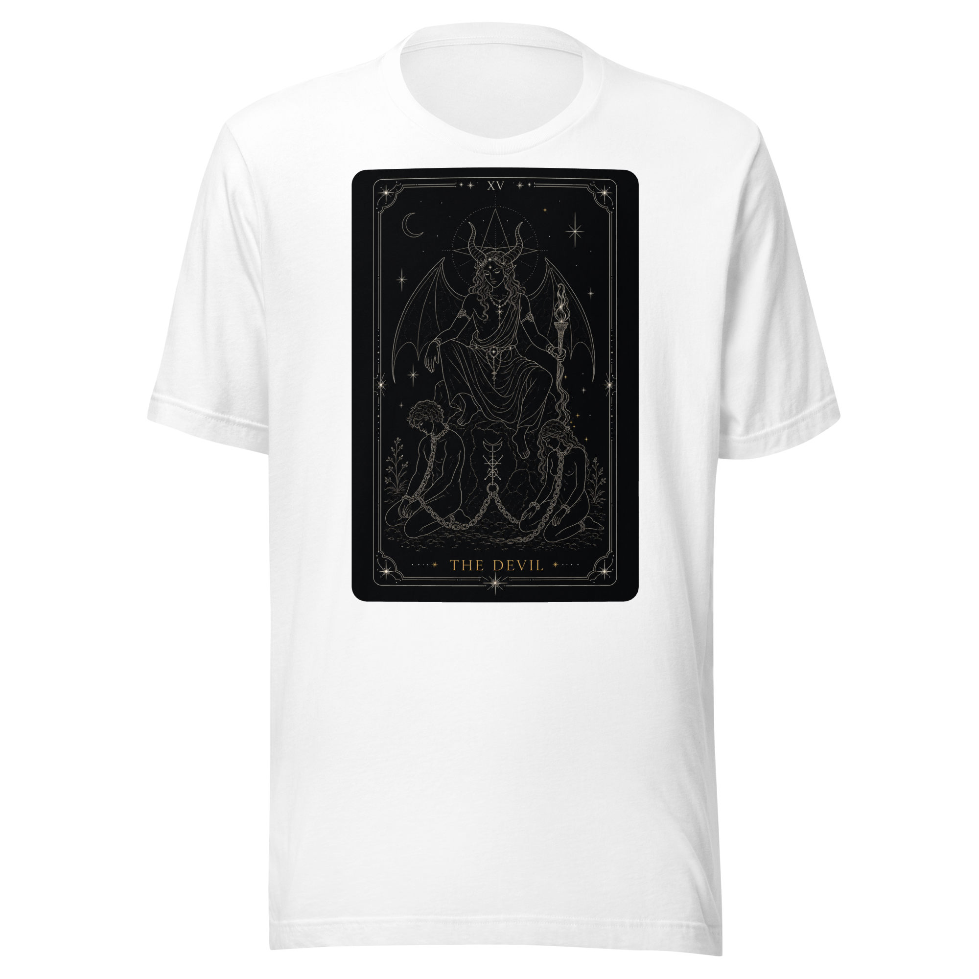 The Devil Tarot Tee - White