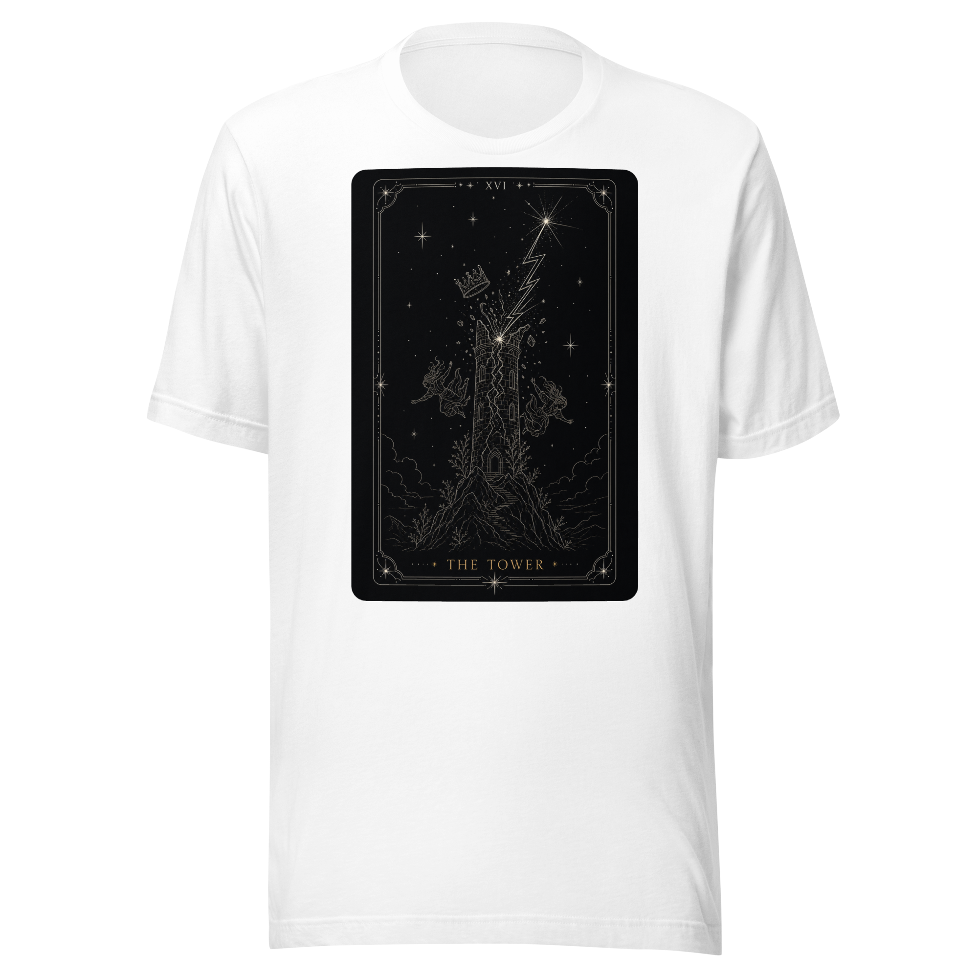 The Tower Tarot Tee - White