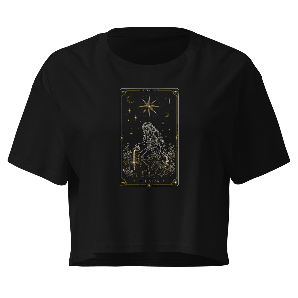 The Star Crop Top - Black