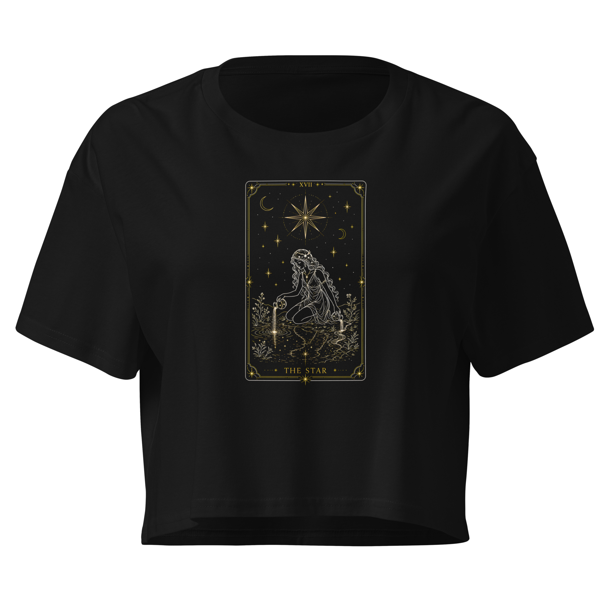 The Star Crop Top - Black