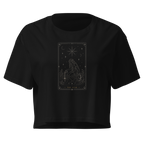 The Star Tarot Crop Top - Black