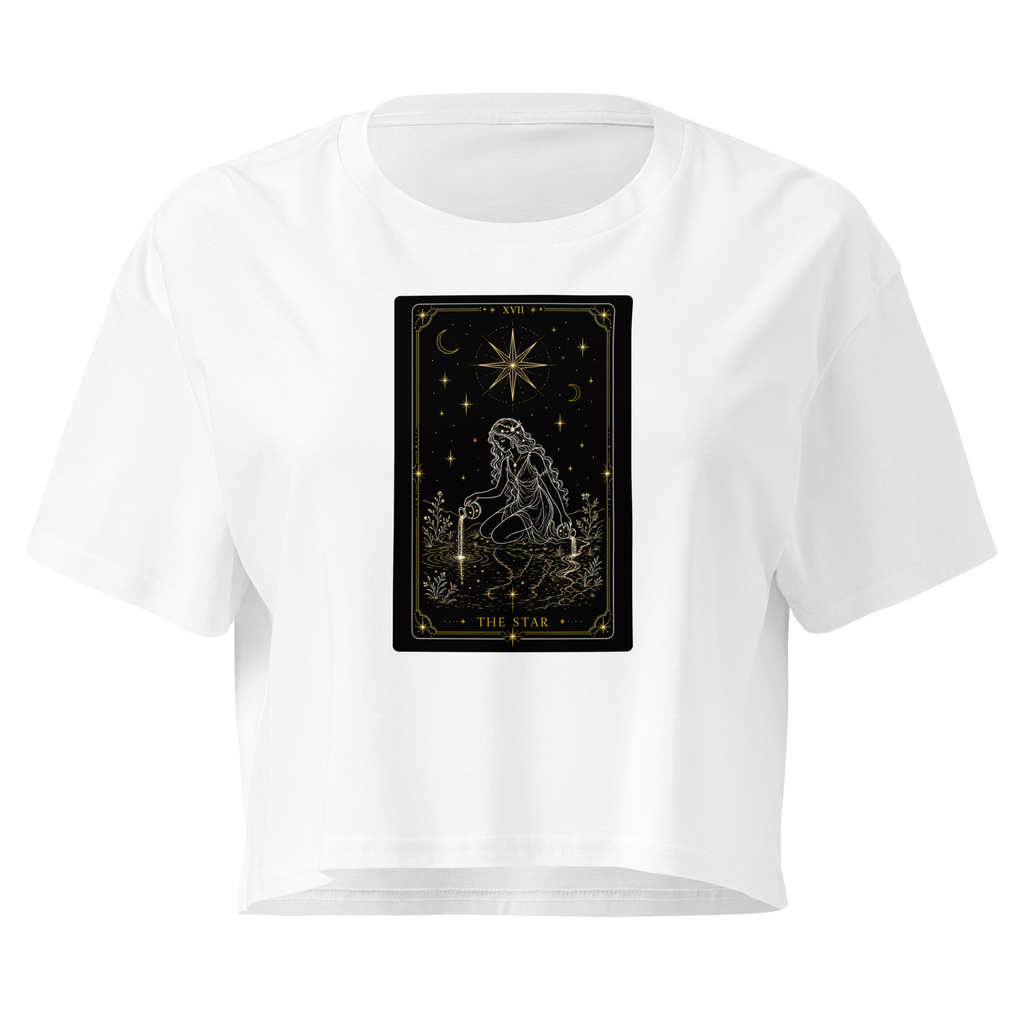 The Star Crop Top - White
