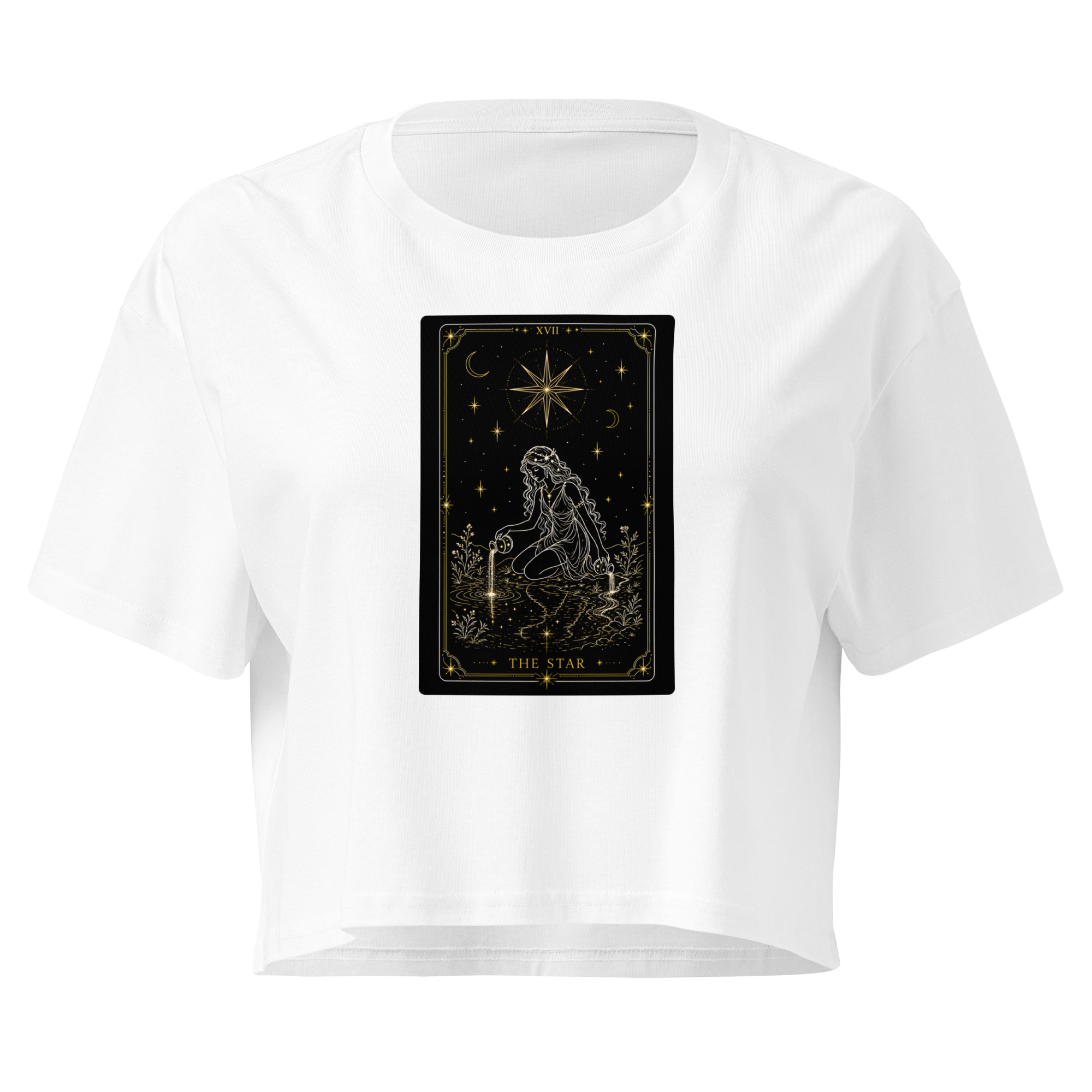 The Star Crop Top - White