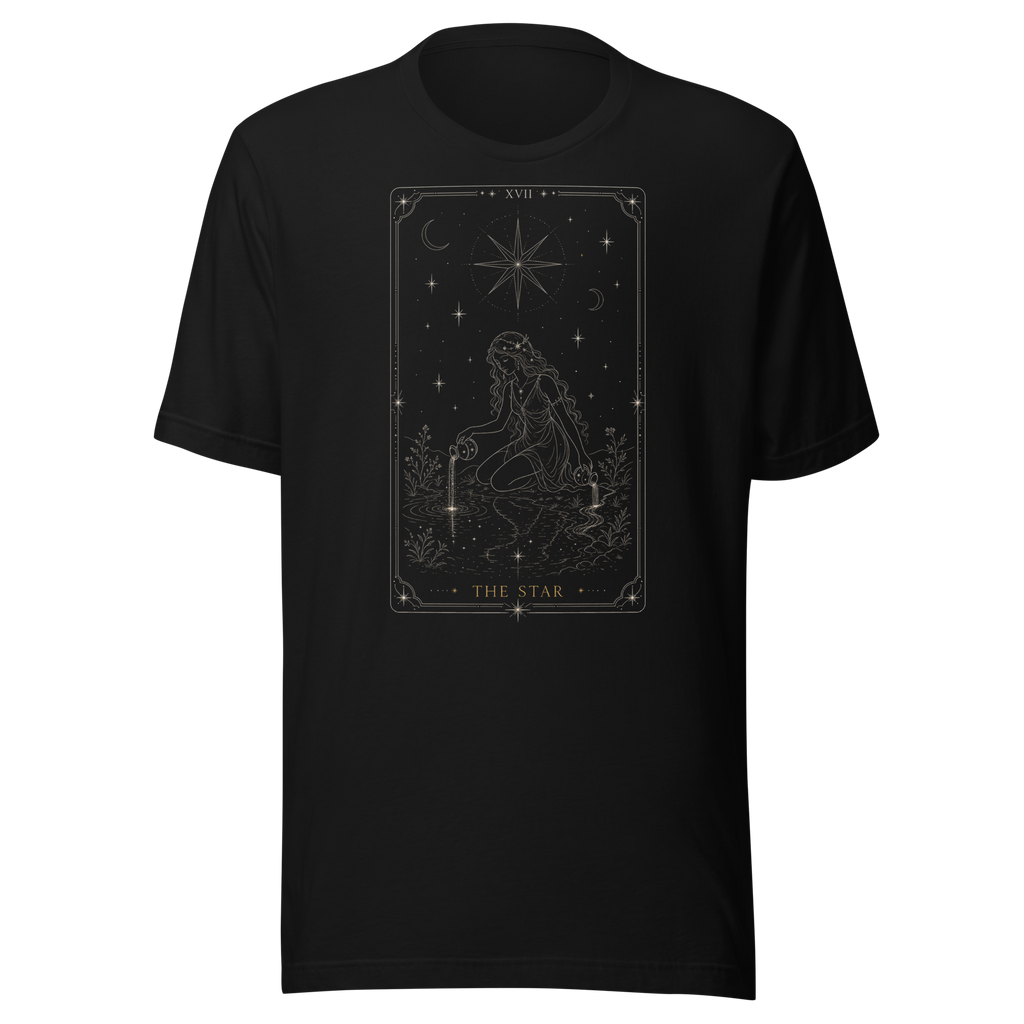 The Star Tarot Tee - Black