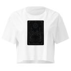 The Moon Tarot Crop Top - White