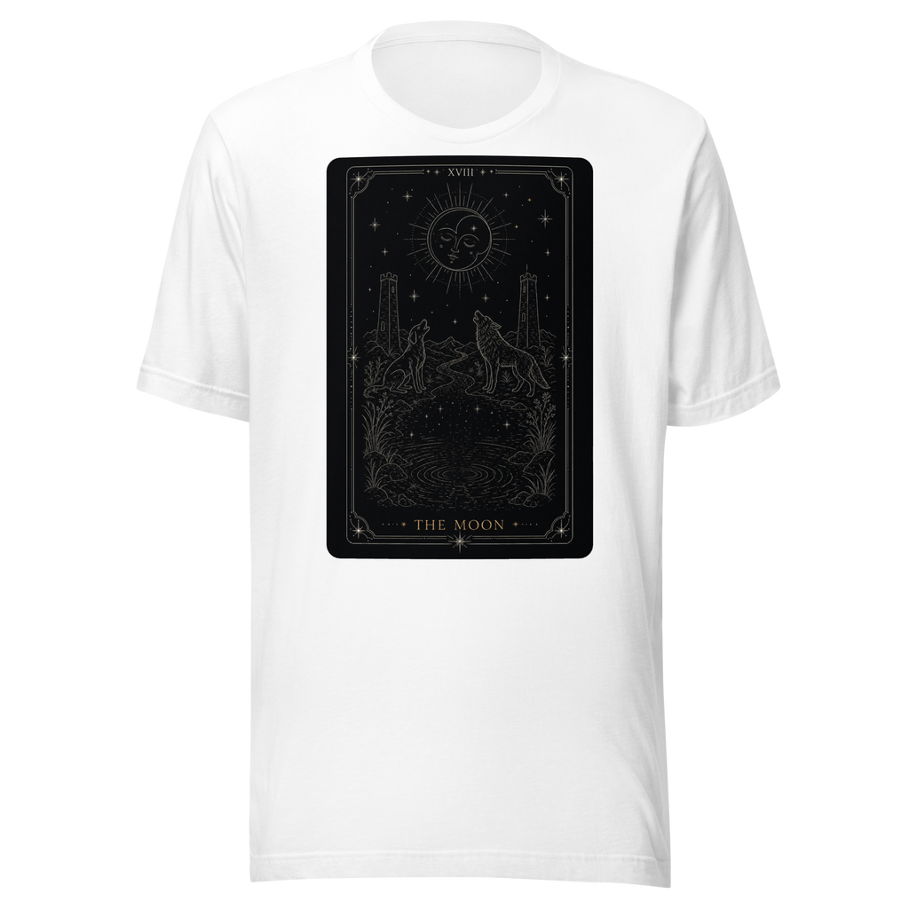 The Moon Tarot Tee - White