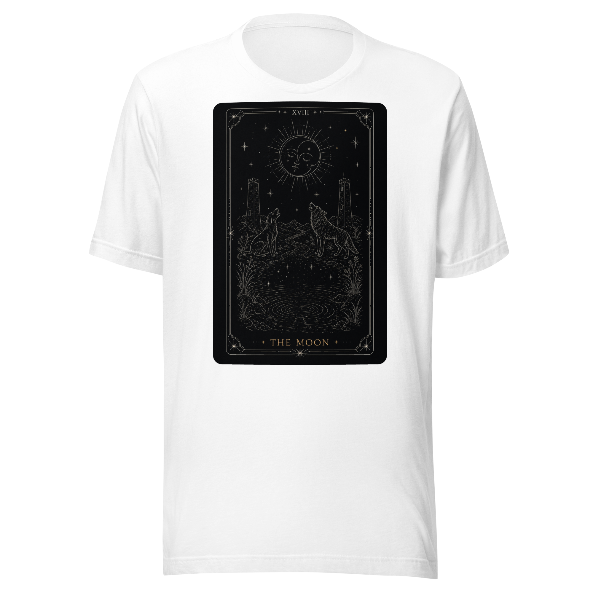 The Moon Tarot Tee - White