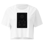 The Sun Tarot Crop Top - White