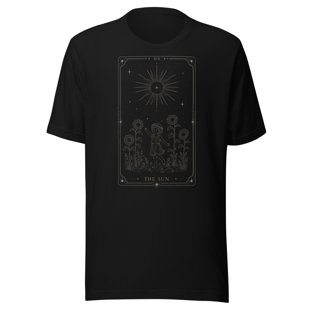 The Sun Tarot Tee - Black