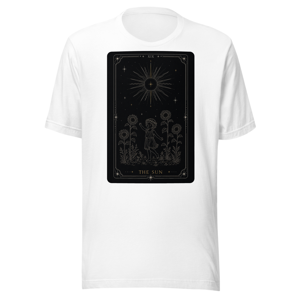 The Sun Tarot Tee - White