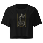 Death Tarot Crop Top - Black