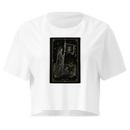 Death Tarot Crop Top - White