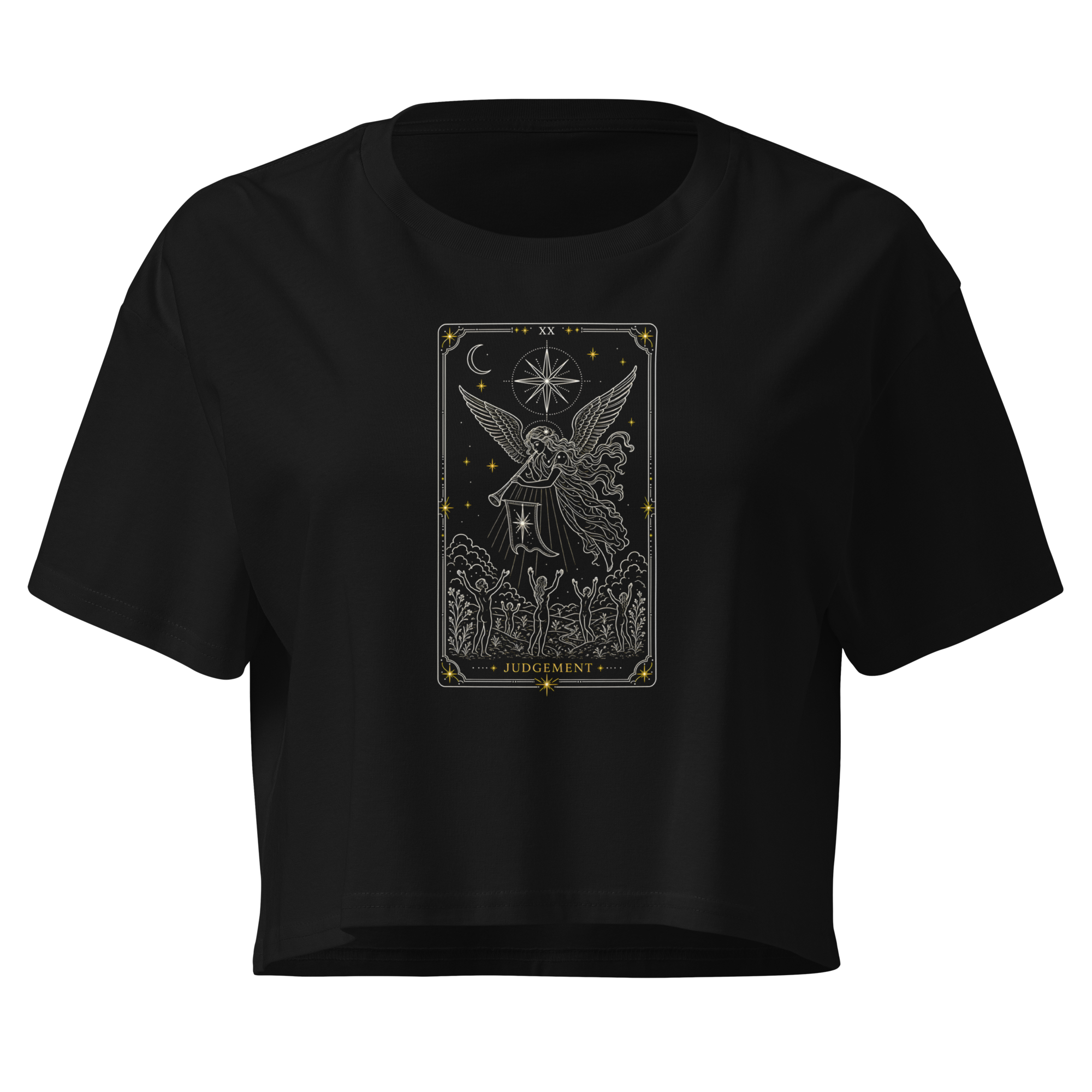 Judgement Tarot Crop Top - Black