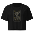 Temperance Tarot Crop Top - Black