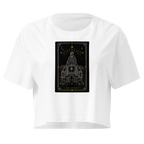 The Chariot Tarot Crop Top - White