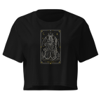 The Devil Tarot Crop Top - Black